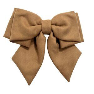 OLA. Noeud Court Hair Bow in Camel